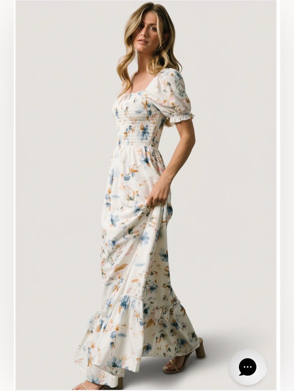 Baltic Born Capri Smocked Maxi Dress Sold Out Size S